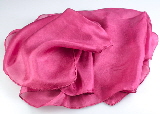 Cochineal dyed silk scarf - Cerise